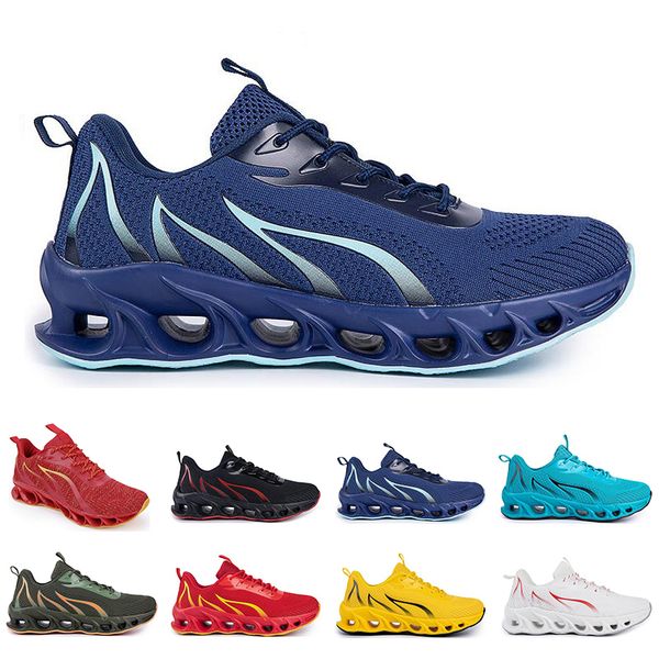 

men women running shoes summer ventilation white black blue red sports sneaker 030