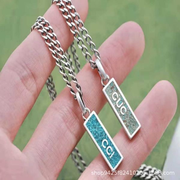 

80% off 2023 new luxury fashion jewelry for sterling silver three-dimensional double green enamel couple necklace