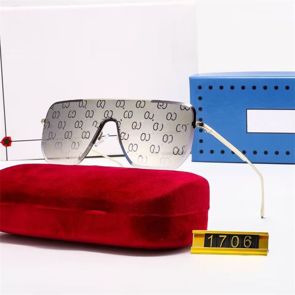 

2023 designer sunglasses for men women beach outdoor sun glasses shades metal frame fashion luxury eyewear classic protection sun glasses, White;black