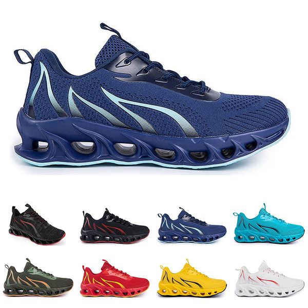 

men women running shoes summer ventilation white black blue red sports sneaker 006