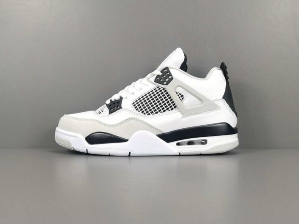 

with box designer 4 military black man basketball designer shoes white black neutral grey woman fashion sport sneakers chaussures excellent