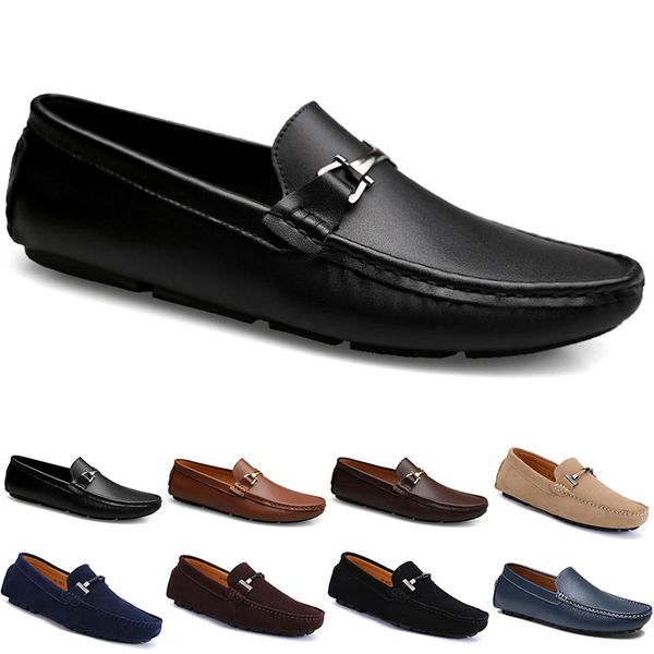 

mens women casual shoes leather soft sole black white red orange blue brown sneaker 044