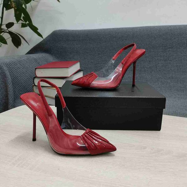 

dress shoes women pumps triangle mid-heel slingback sandals designers shoes high heels sandales espadrilles s1013, Black