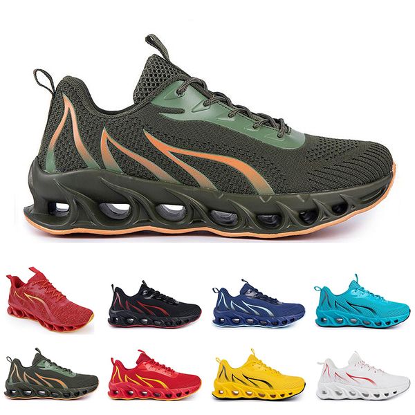 

men women running shoes summer ventilation white black blue red sports sneaker 028