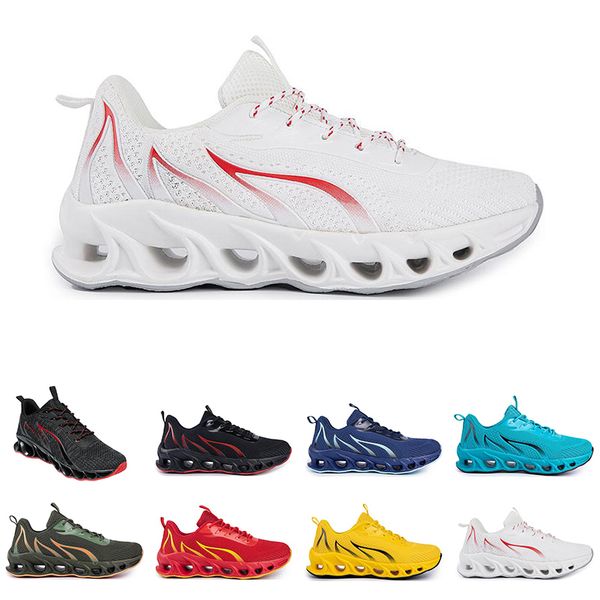 

men women running shoes summer ventilation white black blue red sports sneaker 013