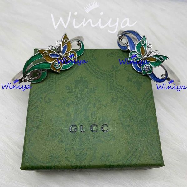 

factory direct sales 2023 new luxury fashion jewelry for new enamel color matching personality trend bracelet, Black
