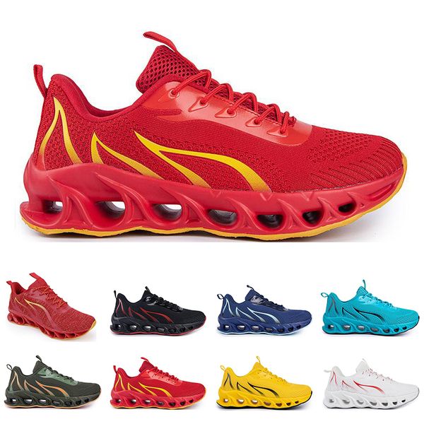

men women running shoes summer ventilation white black blue red sports sneaker 027