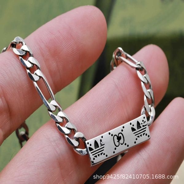 

95% off 2023 new luxury fashion jewelry for new silver stereo double chain necklace for men and women