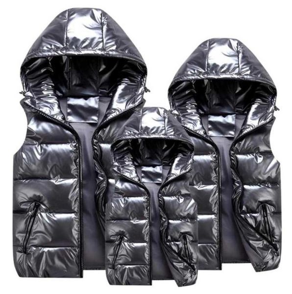

fashion girl boy warm vest child winter coats children outerwear down jacket boys hooded cotton waistcoat family clothing 2112039510714, Camo