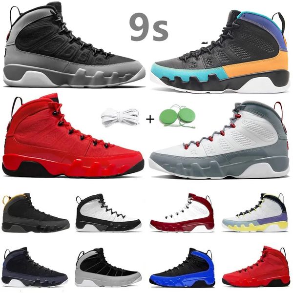 

2023 jumpman 9 9s basketball shoes sneaker light olive fire red particle grey chile gym red black white unc racer university gold blue mens