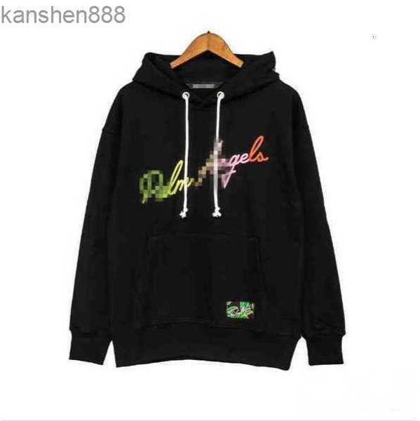 

men's hoodies sweatshirts mens designer sweater spray print hooded palmes angel hoodie loose lovers pa jumper women hoody oversized 11, Black