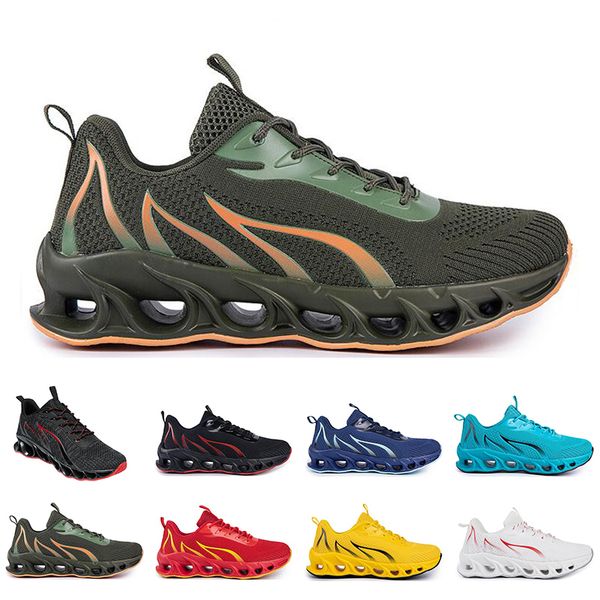 

men women running shoes summer ventilation white black blue red sports sneaker 016