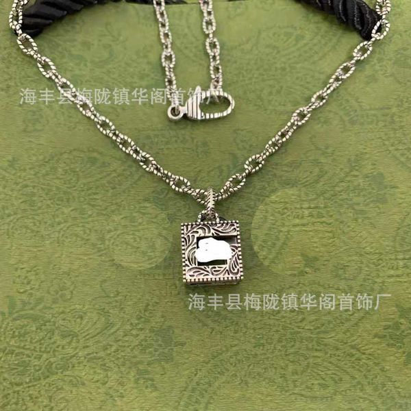 

95% off 2023 new luxury fashion jewelry for ancient family vine pattern hollow out three-dimensional necklace men's full body sterling, Silver
