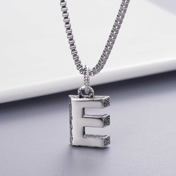 

same silver 26 english e necklace version designer luxury jewelry