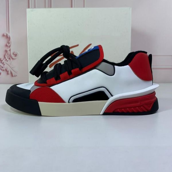 

popular designer shoe womens mens sneakers multicolored splicing leather women men black socks lace-up shoes boots 35-46