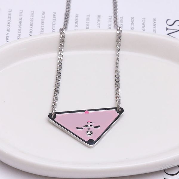 

never fading 18k gold plated fashion jewelry luxury brand designer pendants necklaces stainless steel pendant necklace beads chain accessori, Silver