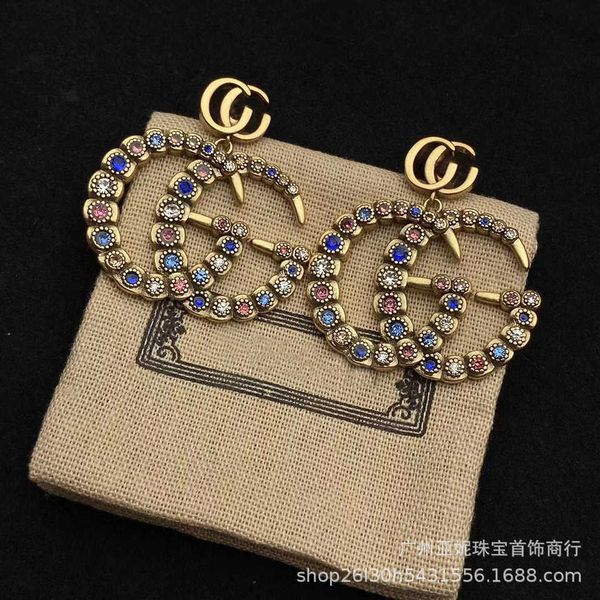 

95% off 2023 new luxury fashion jewelry for new earrings classic diamond pearl versatile trend earrings, Golden