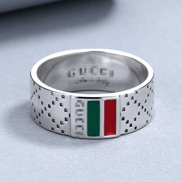 

70% off 2023 new luxury fashion jewelry for same style thai silver hip hop tide couple straight ring
