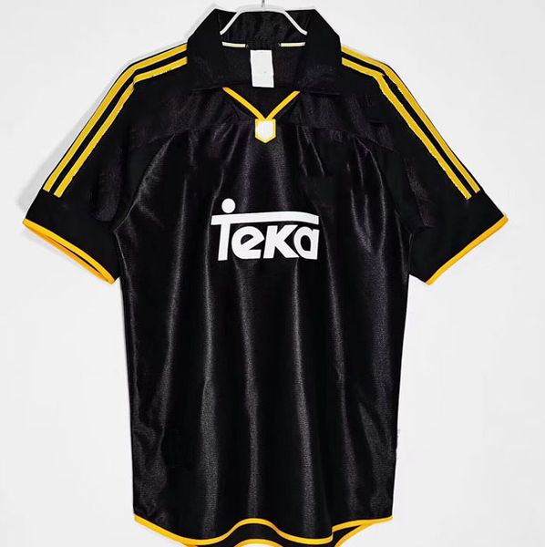 

2004 2005 2006 retro soccer jerseys morientes zidane figo raul hierro roberto carlos beckham 1998 1999 2000 2001 camisas vintage de thailand, Black;yellow