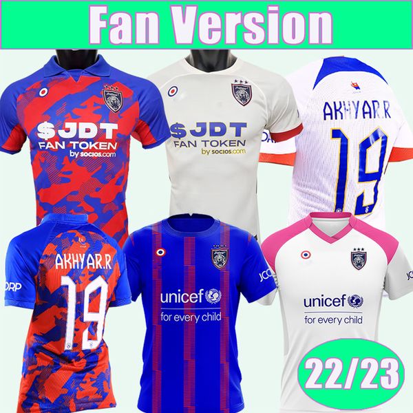

2023 johor darul ta'zim safiq soccer jerseys 2022 leandro corbin-ong mauricio forestieri home away football shirts short sleeve uniform, Black;yellow
