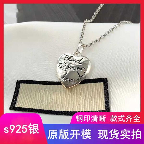 

silver flower bird love necklace male and female lovers heart made of old sweater chain accessories luxury ornament