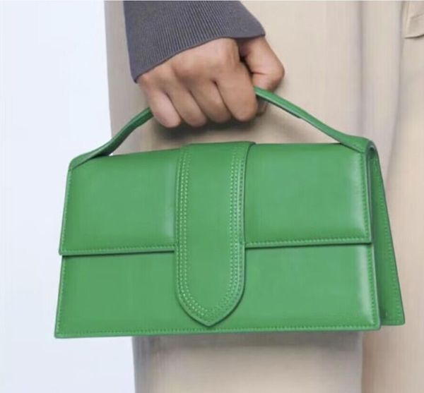 

genuine leather women jac fashion totes solid hasp flap handbag with long strap