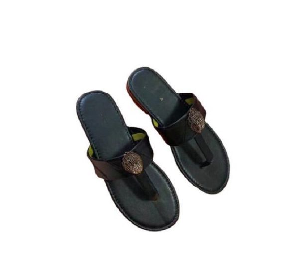 

new slippers 2023 hardware rhineau bird head splicing color europe america africa large size women sandals flip-flops high quality, Black
