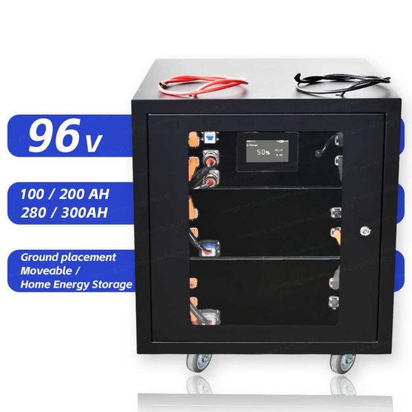 

customized lifepo4 battery 96v 50ah 100ah 150ah 200ah 250ah high voltage battery storage cabinet lithium ion battery ess system