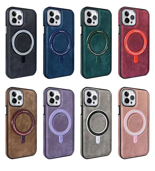 

strong magnetic leather soft tpu phone cases for iphone 14 13 12 11 pro max mini xr xs max 8 7 plse se2