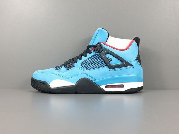 

with box designer 4s cactus jack basketball designer shoes university blue varsity red black houston oilers fashion sport zapatos sneakers e