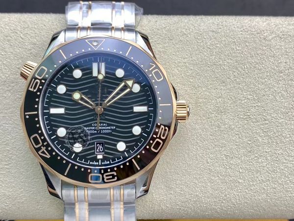 

vs factory produces 3 color 300mv2 version of eta mechanical movement ceramic dial sapphire glass stainless steel material original box and, Slivery;brown