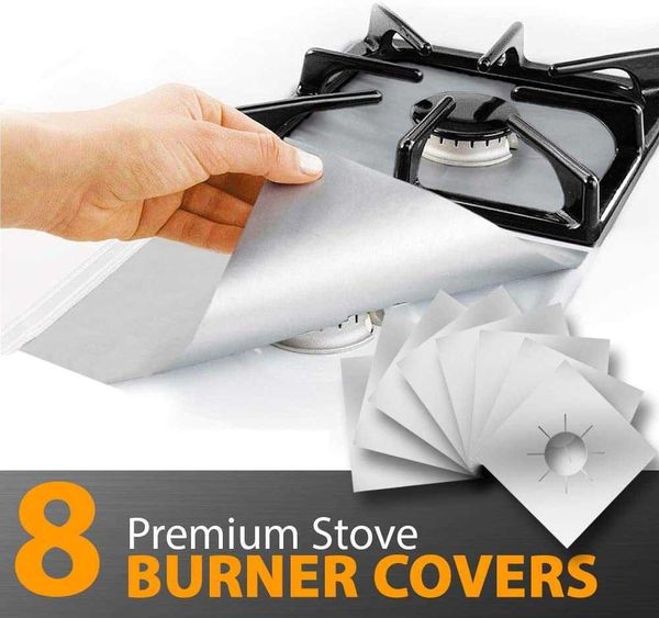 

4/8pcs gas stove protectors cooker cover kitchen tools liner clean mat pad gas stove stoveprotector for kitchen cookware accessories