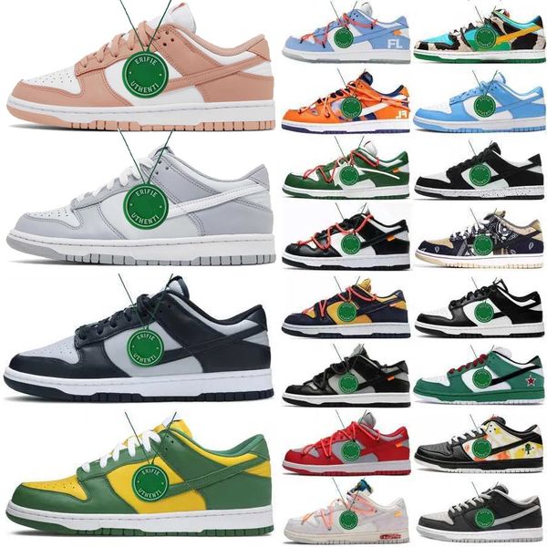 

2023 sb unc casual shoes dunked shoe sneakers designer off authentic white black panda grey fog varsity green pure platinum grey blue big si