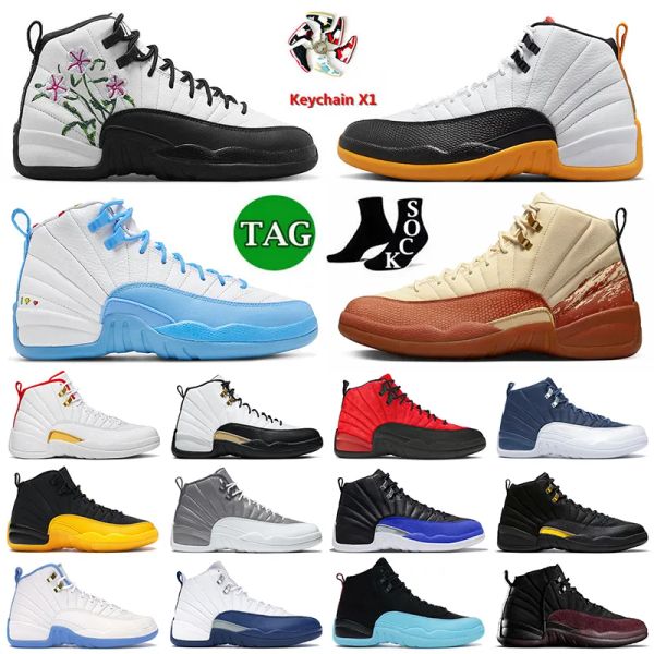 

2023 new 12s basketball shoes jumpman 12 og sneakers floral 25 years in china eastside golf fiba royalty playoff flu game trainers mens wome