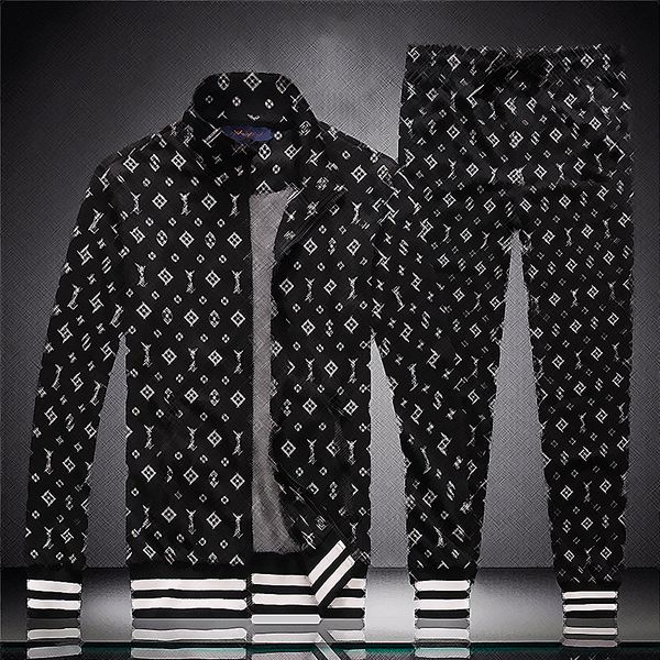 

xury men long sleeve classic fashion pocket running casual man clothes outfits pants jacket two piece women sports suit m3xl s8lc, Gray