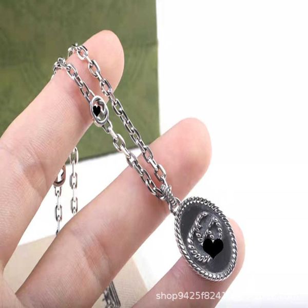 

95% off 2023 new luxury fashion jewelry for silver twist disc double clasp necklace for lovers