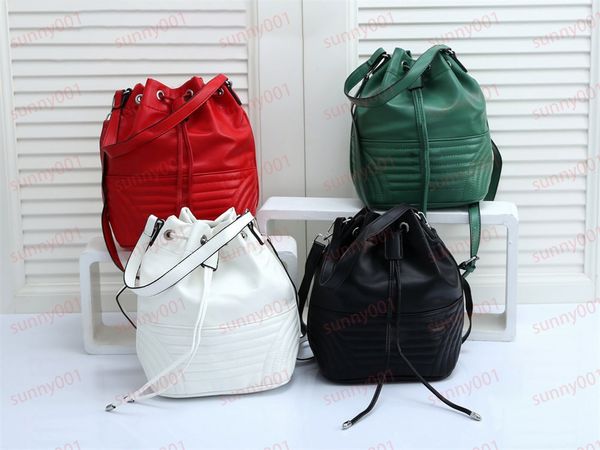 

drawstring bags small fresh bucket shoulder bag luxury hand-held barrels bag pu leather crossbody backpack cylindrical package