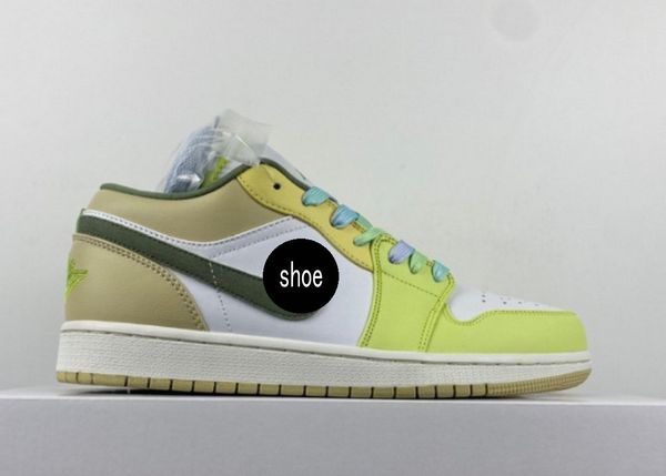 

footwear other sporting goods retro sports sport 1 low white lemon green men/women/kids 1s youth gs big boy fd9906-131