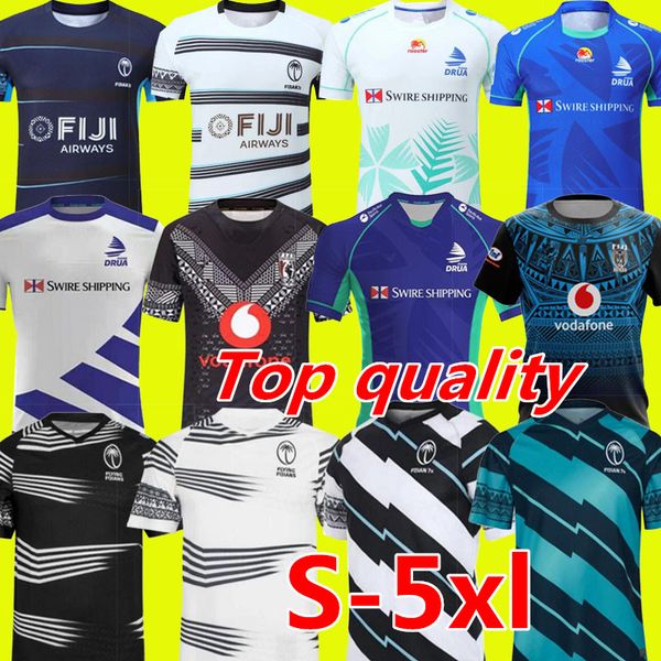 

2022 2023 fiji rugby jersey 22 23 home away seven 7s alternate 15's size s-5xl shirt, Black;gray