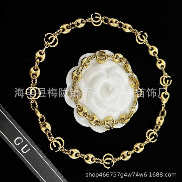 

luxury jewelry gold chain fried dough twists thread ancient hollow bracelet make old personalized men's and women's, Silver