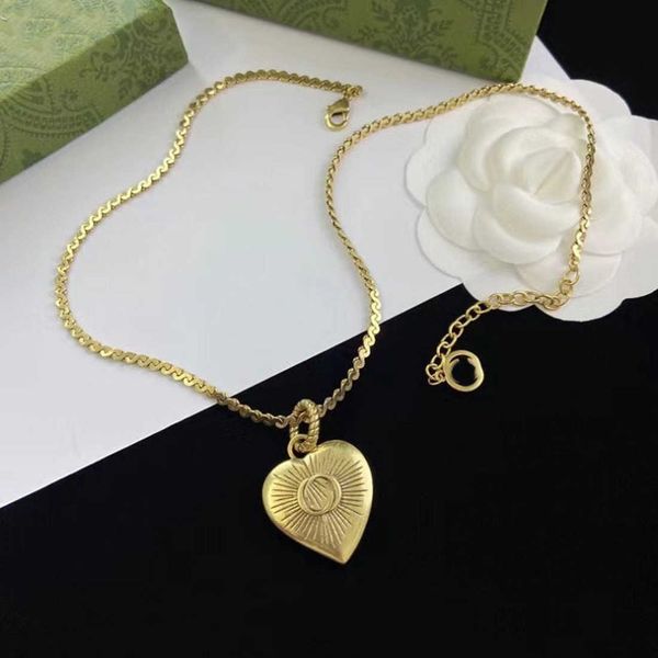 

60% off 2023 new luxury fashion jewelry for heart shaped double necklace popular design brass distressed sweater chain girl, Silver