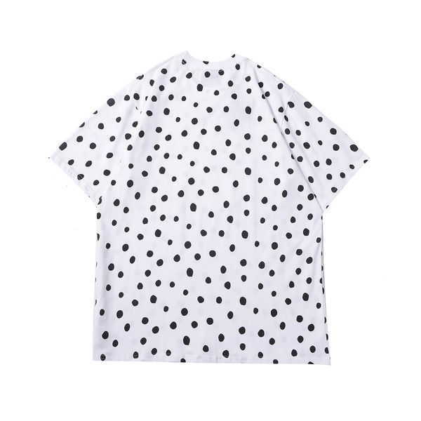 

t shirt men woman designer shirt white tees luxury fashion summer shirts cotton breathable round dot printing smile shirts oversized s-xxl, White;black