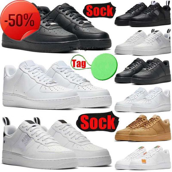 

2023 og 1scasual shoes boots designer one af1 1 lows mens womens running shoes utility triple black white shadow men women trainers sports s, Black;pink