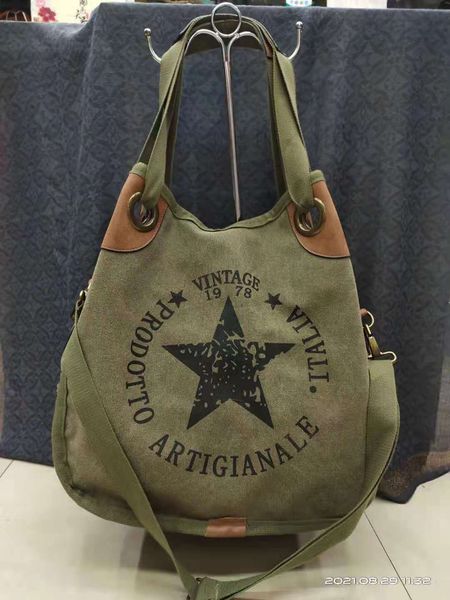 

lapbags big star printing vintage canvas shoulder bags quality multifunctional bolsos brand women star canvas 5 colors 230306