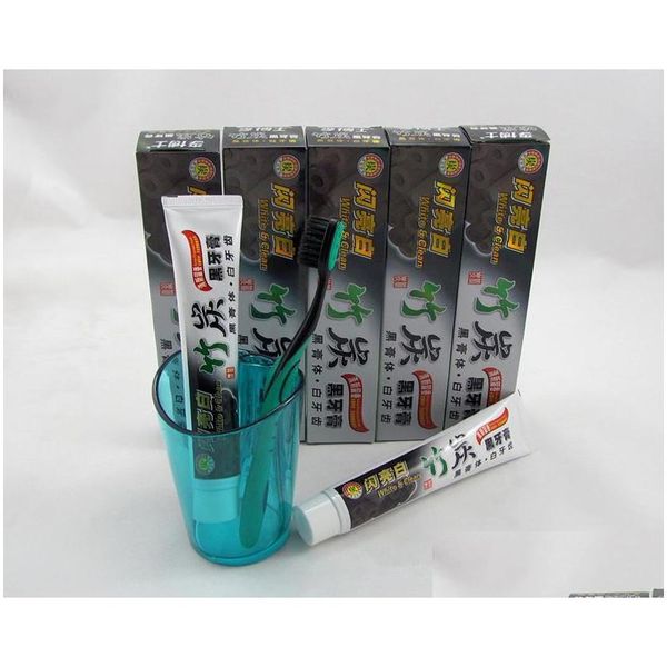 

toothpaste new charcoal tootaste white and clean whitening black bamboo oral tooth paste drop delivery health beauty dhixr
