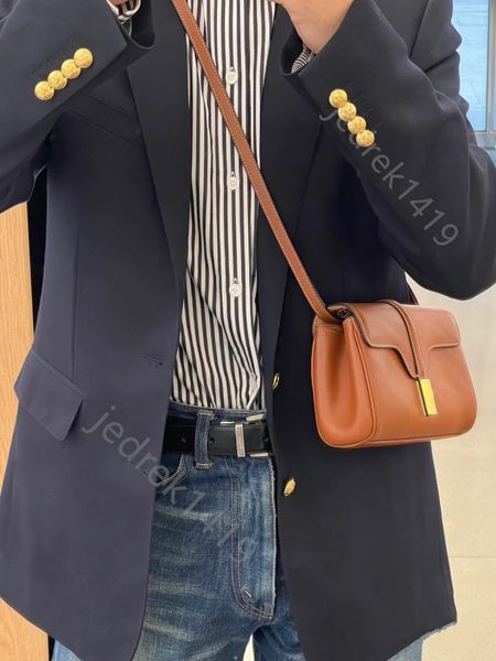 

women's fashion designer shoulder bag 10a celinn mini crossbody bag smooth soft 16 leather handbags large capacity shopping bag rotary