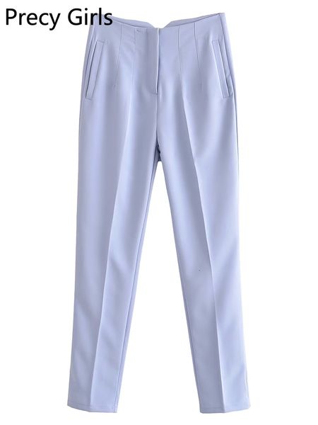 

women's pants capris women autumn fashion office lady style high waist straight long pants casual side pockets trousers chic fruit colo, Black;white