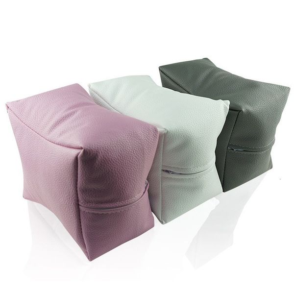 

nail art equipment table pillow hand foot rest manicure pedicure cushion holder desk arm professional soft pu 230303, Silver