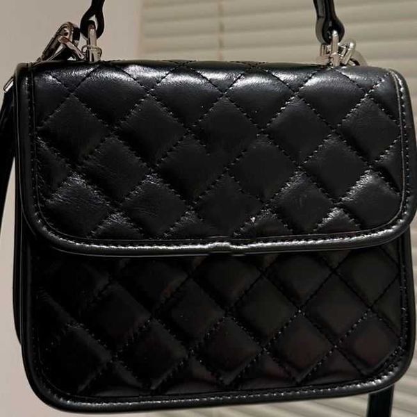 

designer channelity bags for women black handbag leather chain slant shoulder clutch totes bag cc double letters solid hasp waist square str