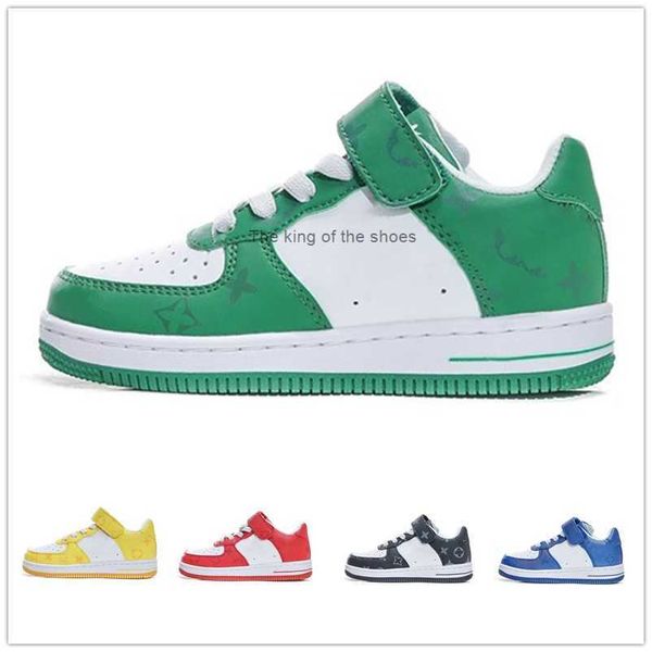 

2023og 1stoddlers af1 kids shoes forse 1 boys girls youth sneakers outdoor trainers shadow designer athletic fashion pale ivory washed coral, Black